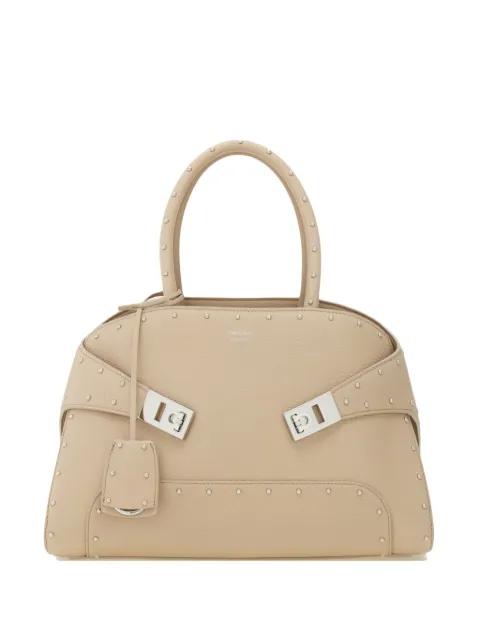 Hug stud-embellished tote bag by FERRAGAMO