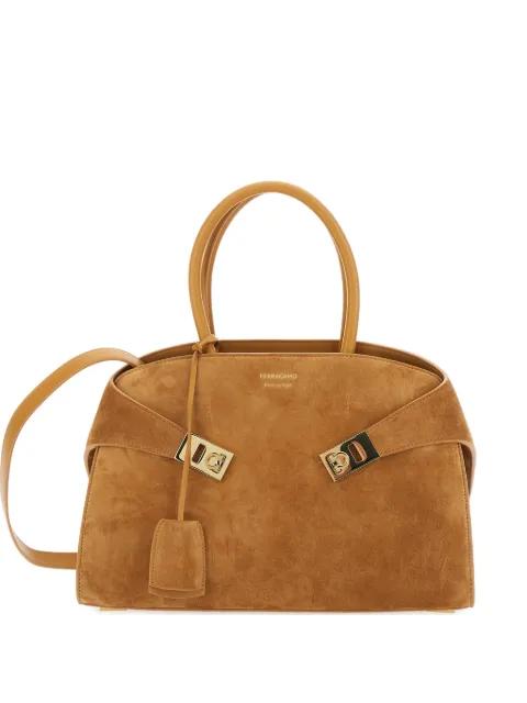 Hug suede tote bag by FERRAGAMO