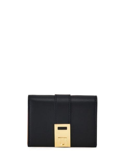 Hug two-tone leather wallet by FERRAGAMO