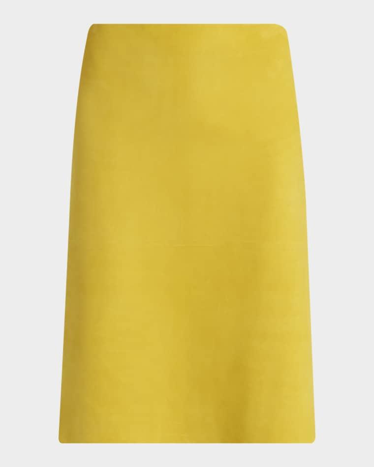 Leather Pencil Skirt by FERRAGAMO