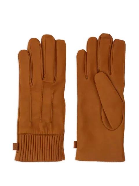 Lined top-stitched gloves by FERRAGAMO