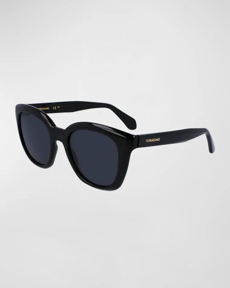 Logo Plastic Cat-Eye Sunglasses by FERRAGAMO
