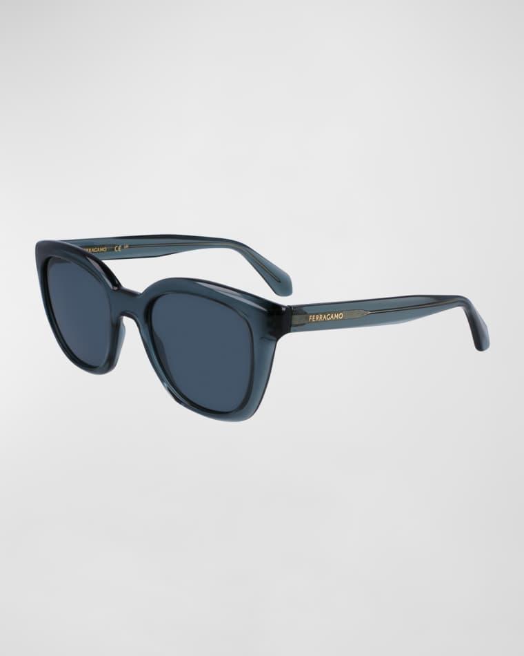 Logo Plastic Cat-Eye Sunglasses by FERRAGAMO