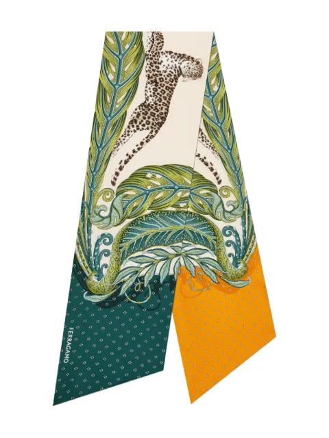Madras-print silk bandeau by FERRAGAMO