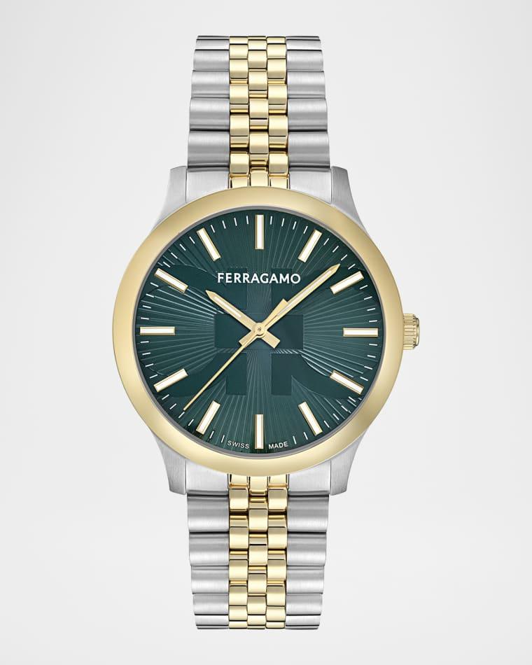 Men's 40mm Two-Tone Bracelet Watch by FERRAGAMO