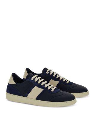 Men's Achille Lace Up Leather Sneakers by FERRAGAMO