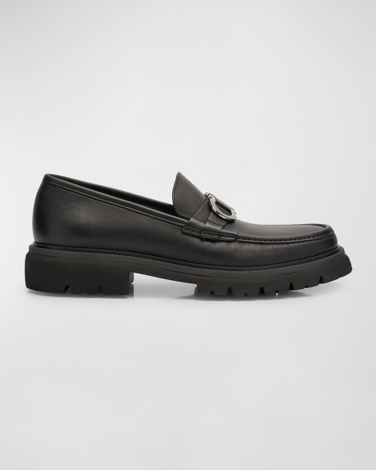 Men's Cocoon Gancini Leather Penny Loafers by FERRAGAMO