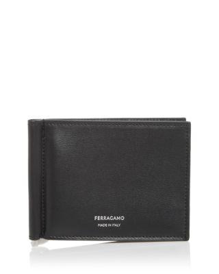 Men's Florence Leather Money Clip Bifold Wallet by FERRAGAMO