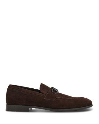 Men's Foster Suede Buckle Loafers by FERRAGAMO