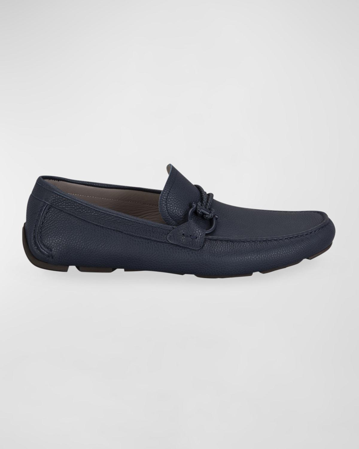 Men's Front 4 Leather Drivers by FERRAGAMO