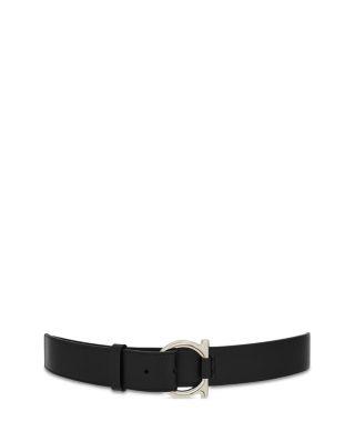 Men's Gancini Leather Belt by FERRAGAMO