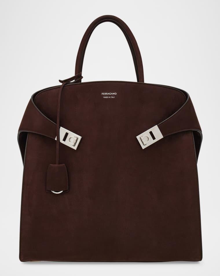 Men's Hug Leather Tote Bag by FERRAGAMO