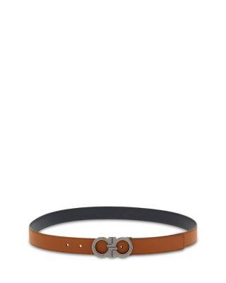 Men's Leather Reversible Belt by FERRAGAMO