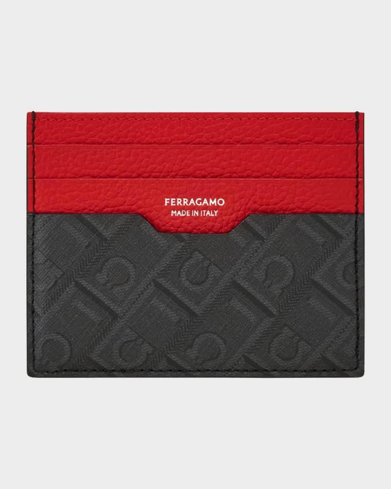 Men's Monogram Card Case by FERRAGAMO