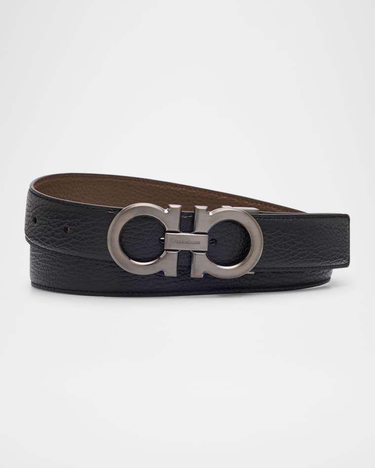 Men's Reversible Gancini-Buckle Belt by FERRAGAMO