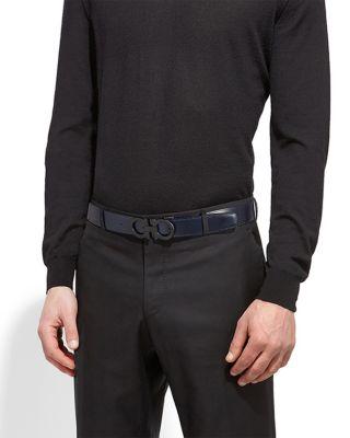 Men's Reversible Leather Belt by FERRAGAMO