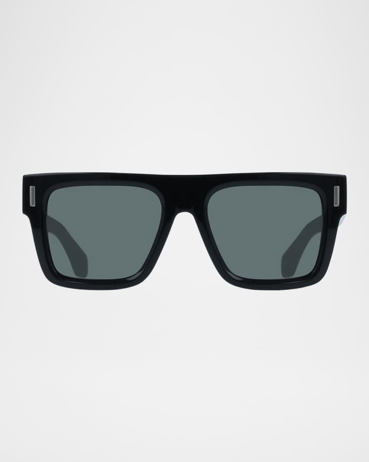 Men's Rivets Acetate Square Sunglasses by FERRAGAMO