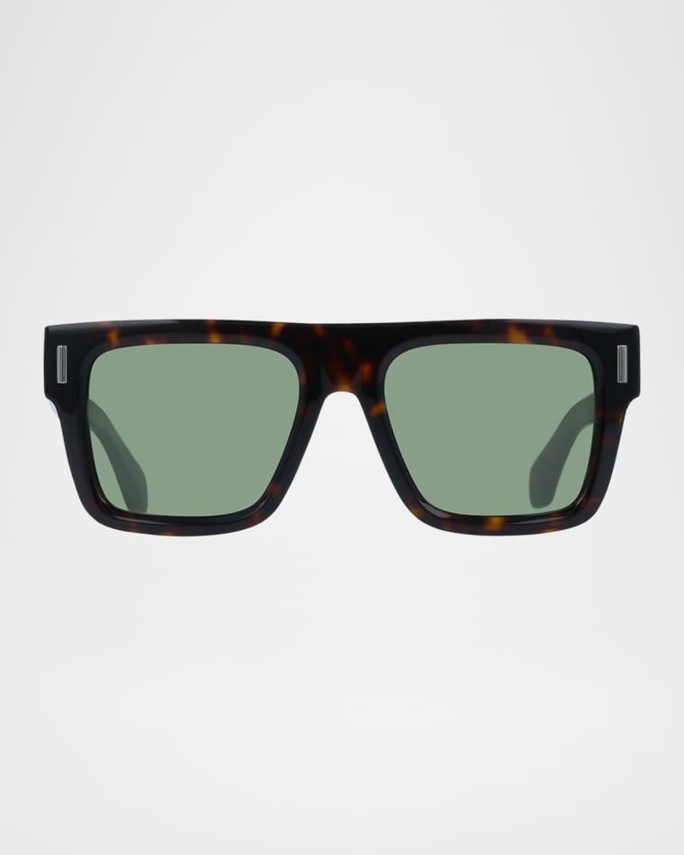 Men's Rivets Acetate Square Sunglasses by FERRAGAMO
