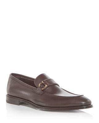 Men's Turner Gancini Leather Loafers by FERRAGAMO