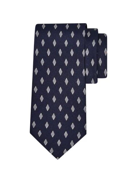 Micro Gancini print silk tie by FERRAGAMO