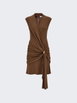 Mini Dress With Gathered Waist Clay  | The Webster by FERRAGAMO