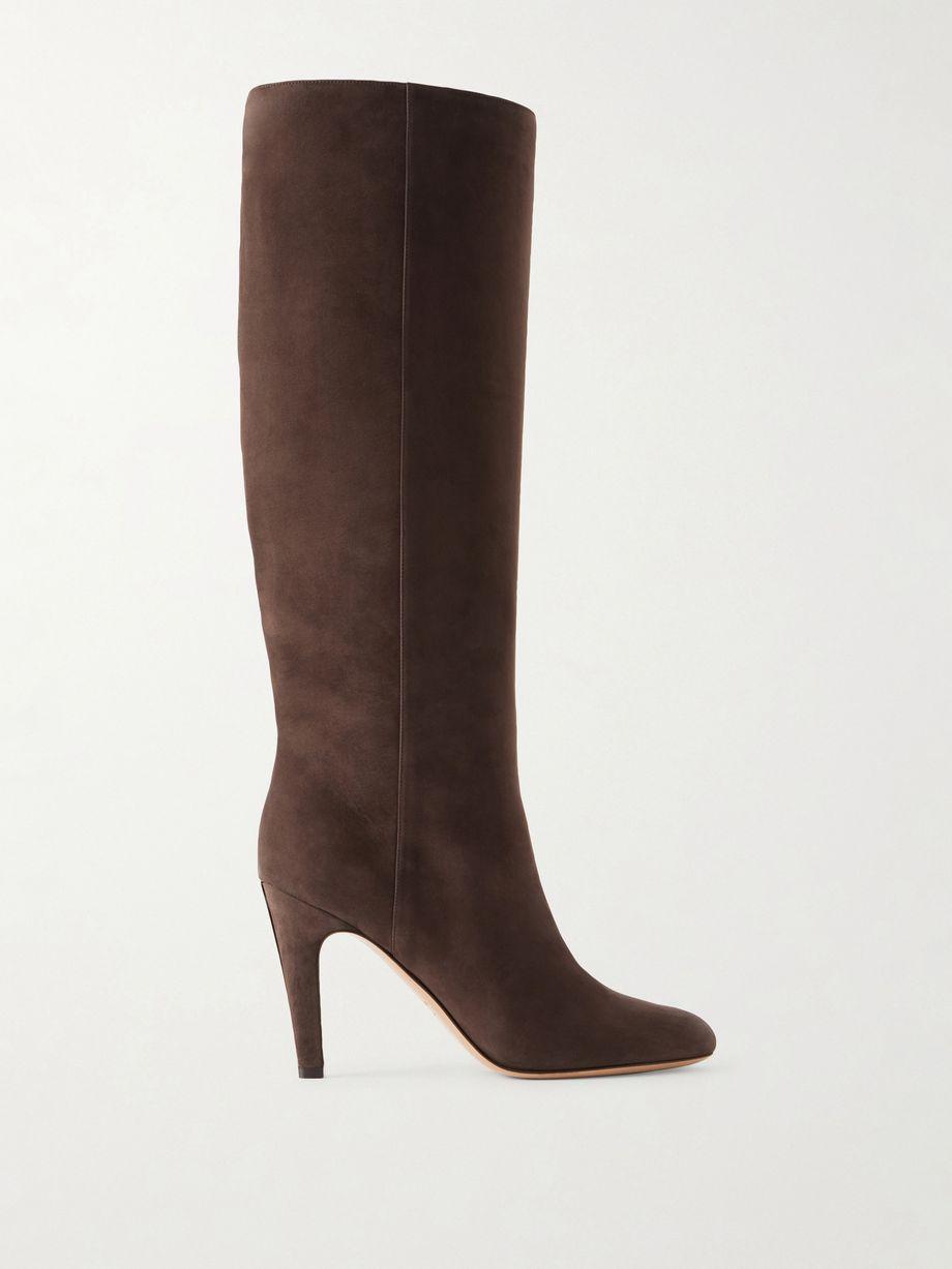Nylu 95 nubuck knee boots by FERRAGAMO