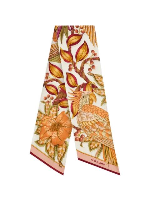 Parrots bandeau scarf by FERRAGAMO