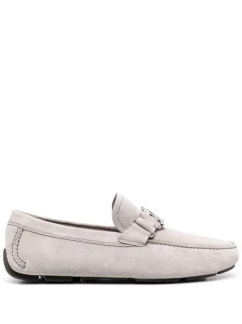 Peter logo-plaque loafers by FERRAGAMO