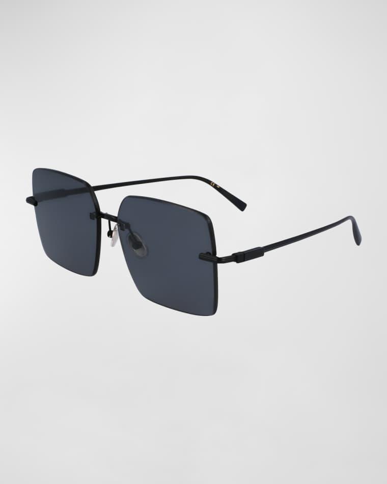 Prisma Metal Square Sunglasses by FERRAGAMO