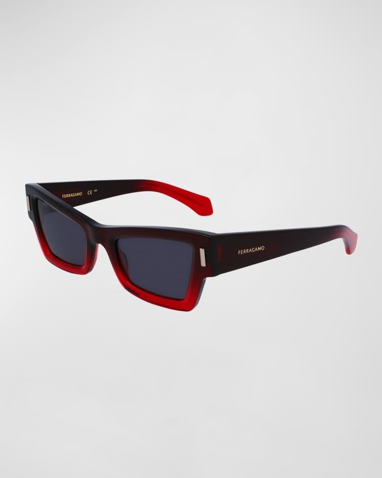 Rivets Acetate Cat-Eye Sunglasses by FERRAGAMO