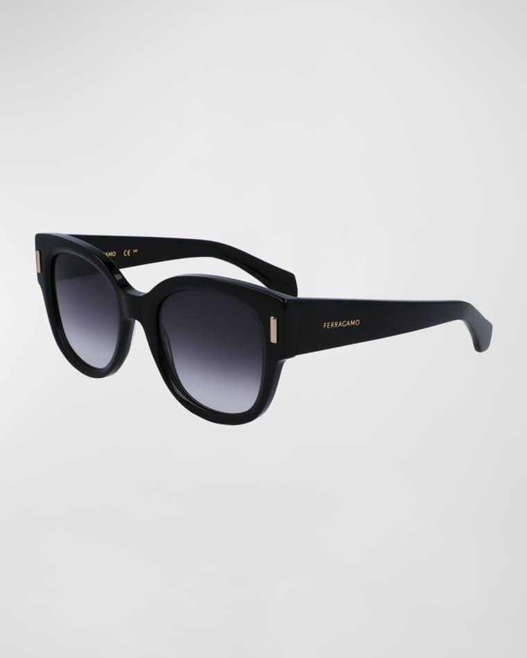 Rivets Acetate Cat-Eye Sunglasses by FERRAGAMO