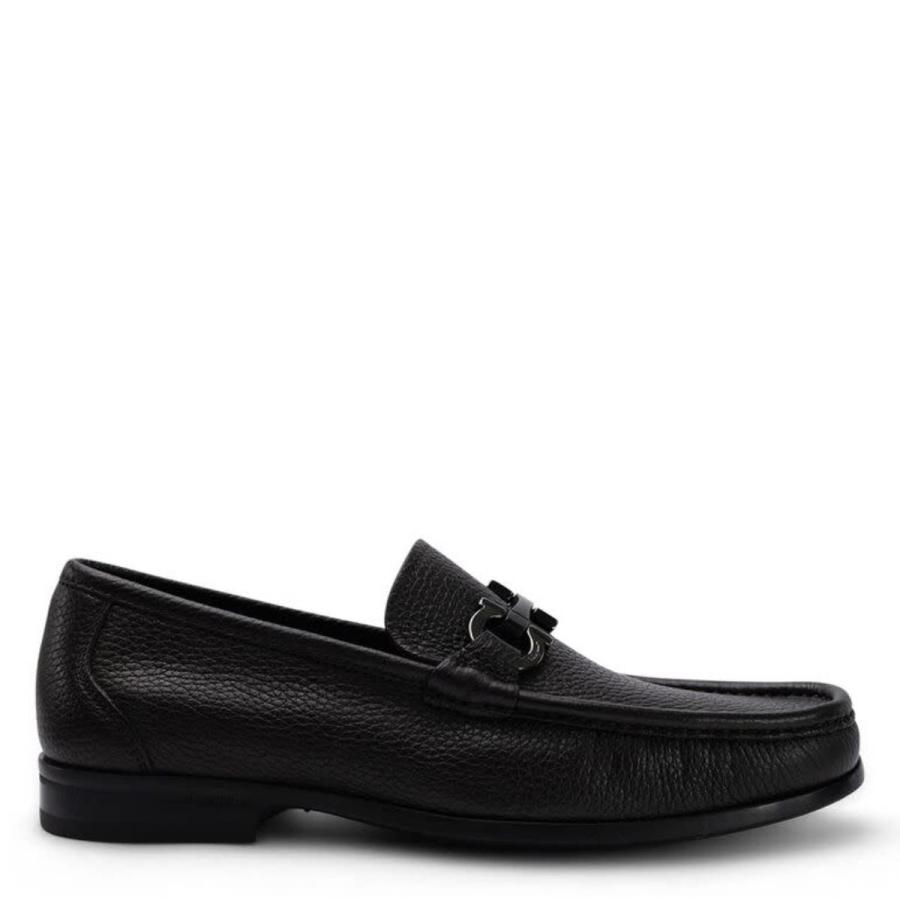 Salvatore Ferragamo Gancini Moccasin in Dark Brown by FERRAGAMO