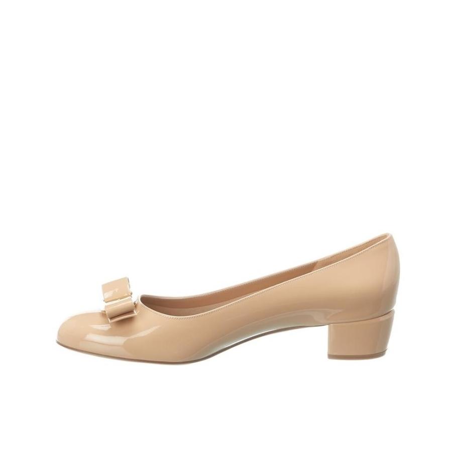 Salvatore Ferragamo Ladies New Bisque Vara Bow Pump Shoe by FERRAGAMO