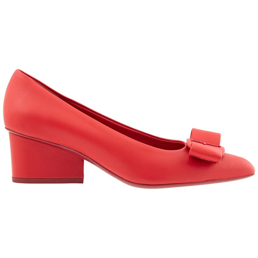 Salvatore Ferragamo Ladies Red Viva Pump Shoe by FERRAGAMO