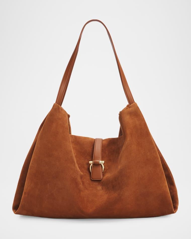 Slouchy Suede Tote Bag by FERRAGAMO