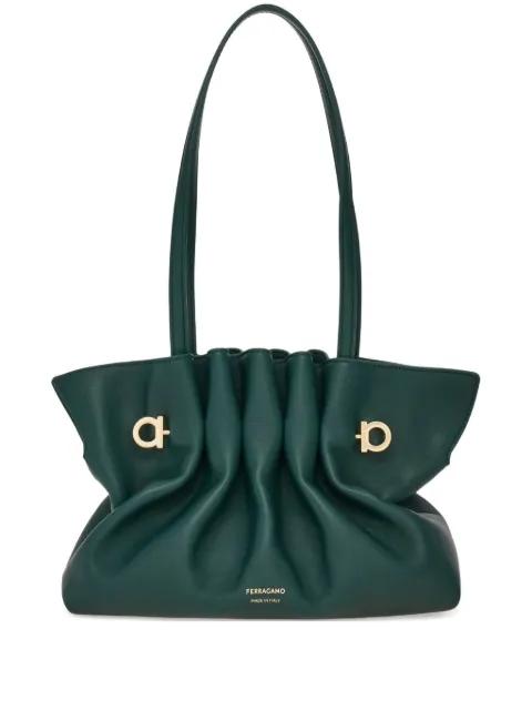 Soft ruched shoulder bag by FERRAGAMO