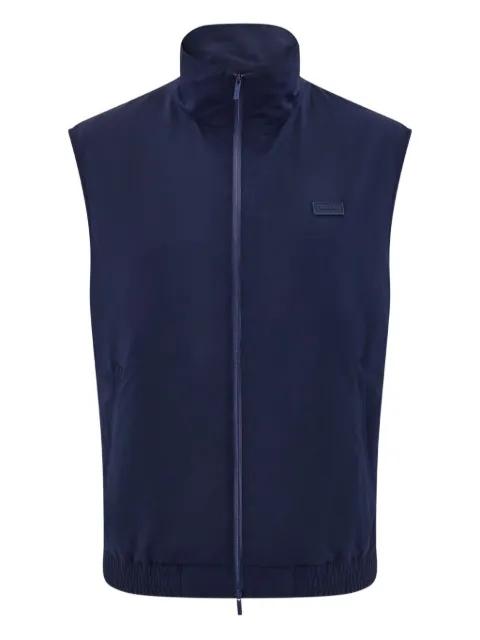 Sporty zip drawstring gilet by FERRAGAMO