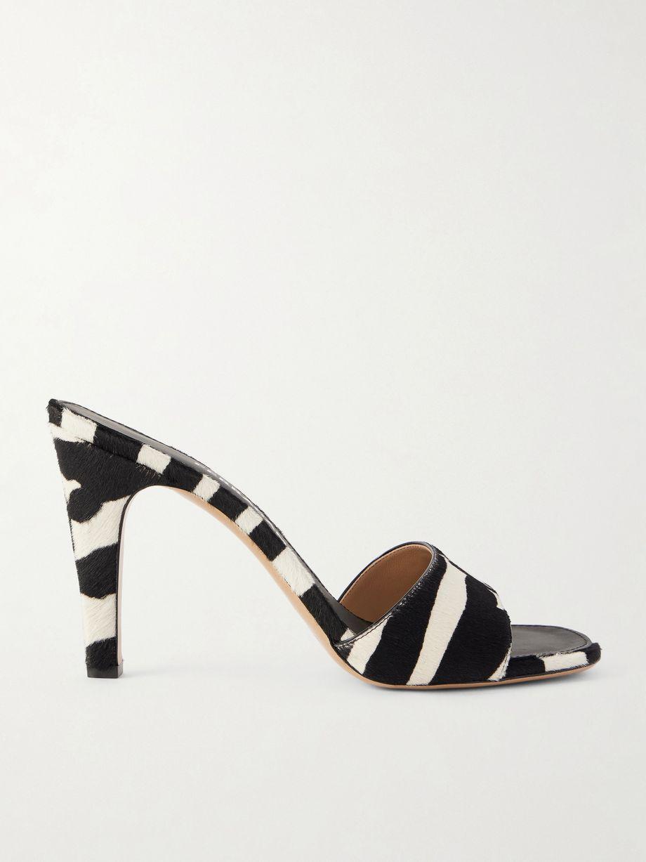 Tatiana zebra-print calf-hair mules by FERRAGAMO