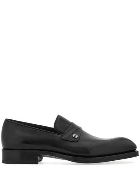 Tramezza almond-toe leather loafers by FERRAGAMO