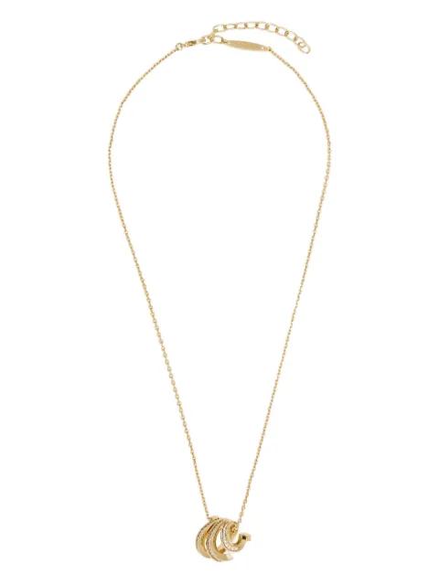 Triple Gancini crystal necklace by FERRAGAMO