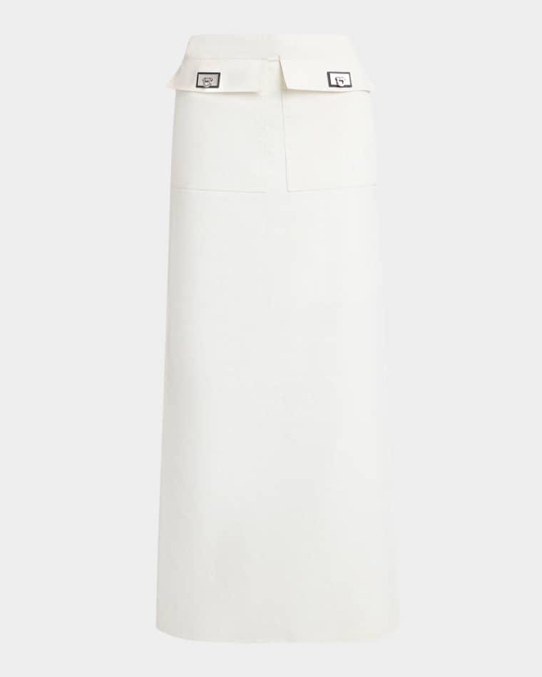 Turn-Lock Pocket Maxi Skirt by FERRAGAMO