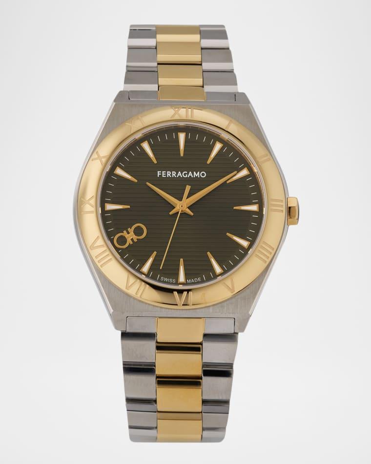 Vega Upper East 40mm Two Tone Bracelet Watch by FERRAGAMO