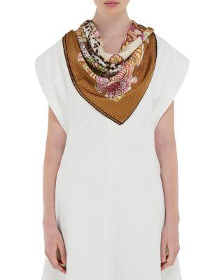 Wild Cat Silk Scarf by FERRAGAMO