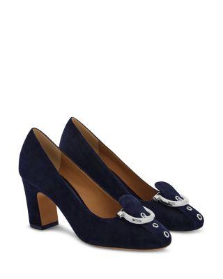Women's Suede 70 Buckle Pumps by FERRAGAMO