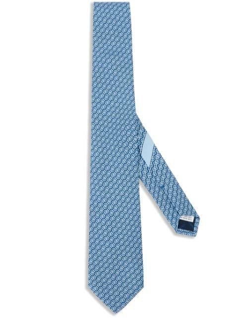 Woven-print silk tie by FERRAGAMO