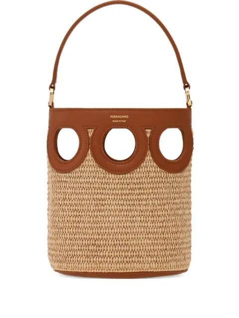 XS Gancini cut-out bucket bag by FERRAGAMO