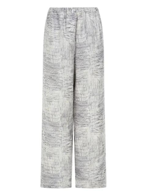 animal-print elastic-waistband trouser by FERRAGAMO
