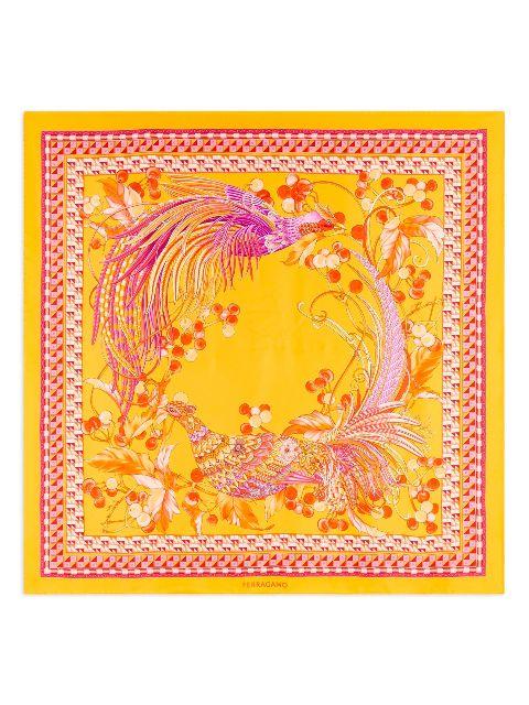 animal-print silk scarf by FERRAGAMO
