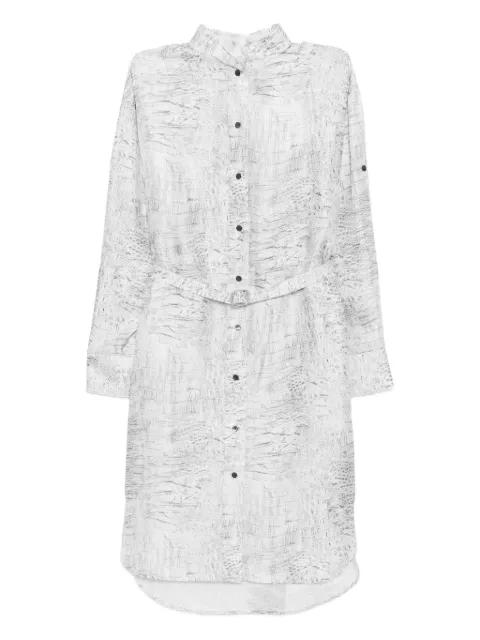 belted buttoned-up shirt dress by FERRAGAMO