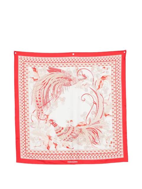 bird print scarf by FERRAGAMO